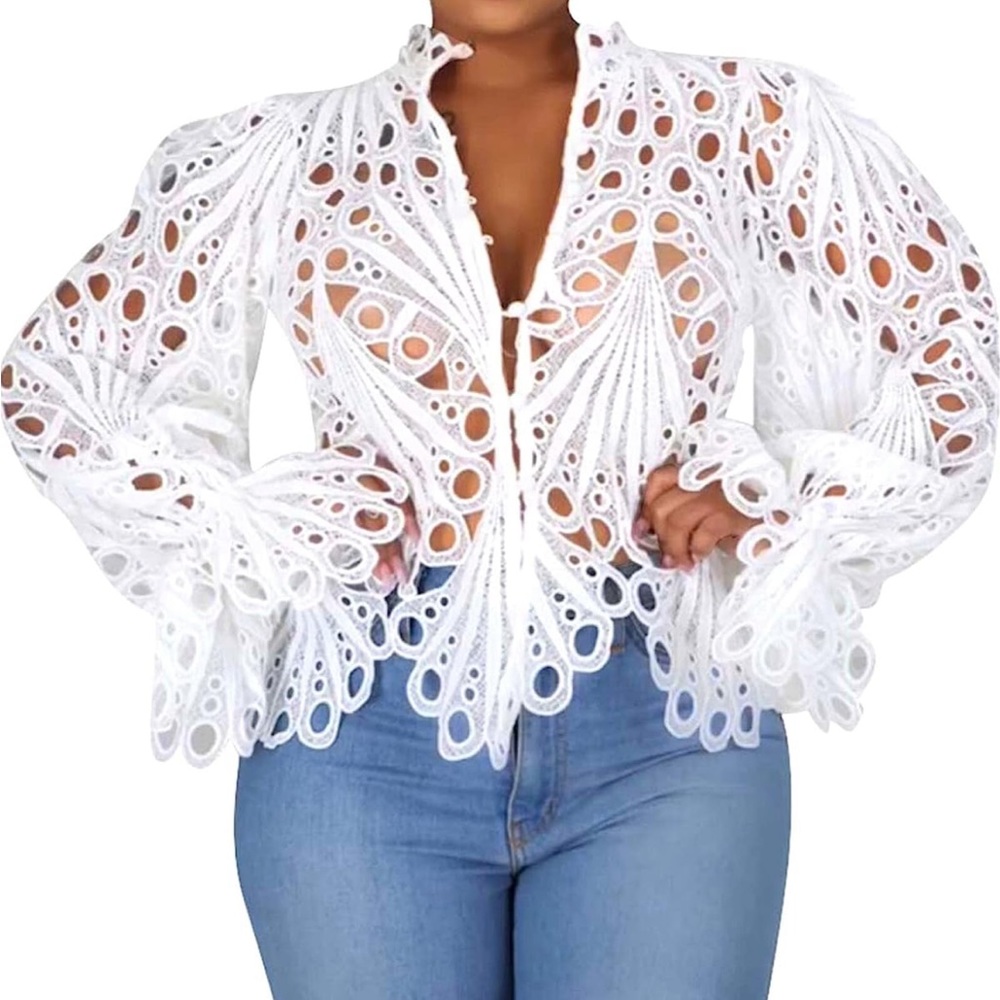 Brand new Sexy Ruffle Long Sleeve